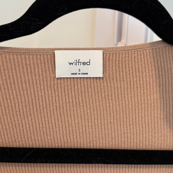 Wilfred Camel Ribbed Knit Top - Picture 2 of 4